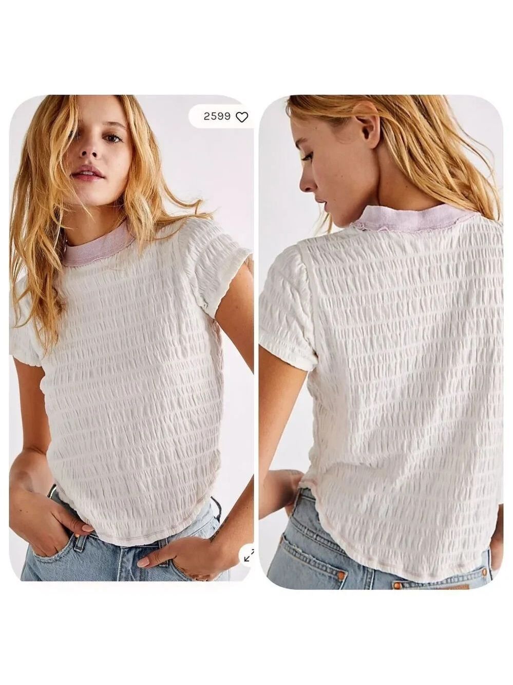 Free People Bea Tee Sz XS